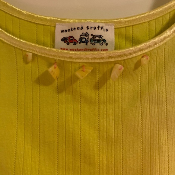 EUC weekend traffic lemon lime/green tank. - Picture 3 of 8